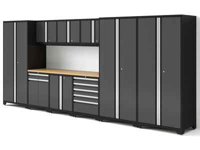 Pro Series 10PC Garage Cabinetry Set · 18-Gauge Steel · Fully-Welded · 192" W X 24" D X 84.75" H