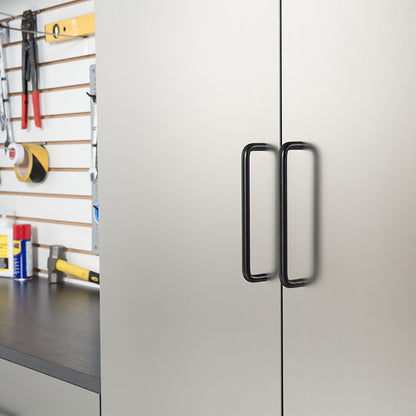 Klair Living Astro Series Garage Cabinet Set B, Soft-Closing Drawers, Metallic Gray