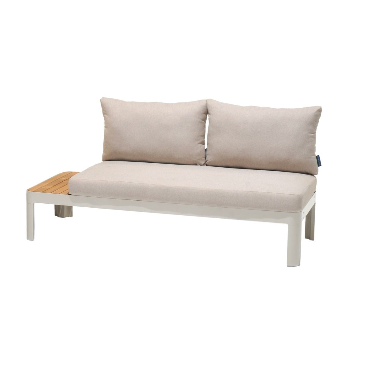 LifestyleGarden Portals Teak and Aluminum Modular Sofa 3pc Set