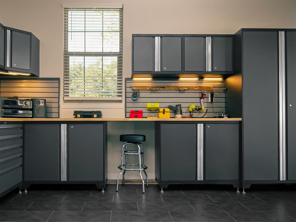 Pro Series 10PC Garage Cabinetry Set · 18-Gauge Steel · Fully-Welded · 192" W X 24" D X 84.75" H