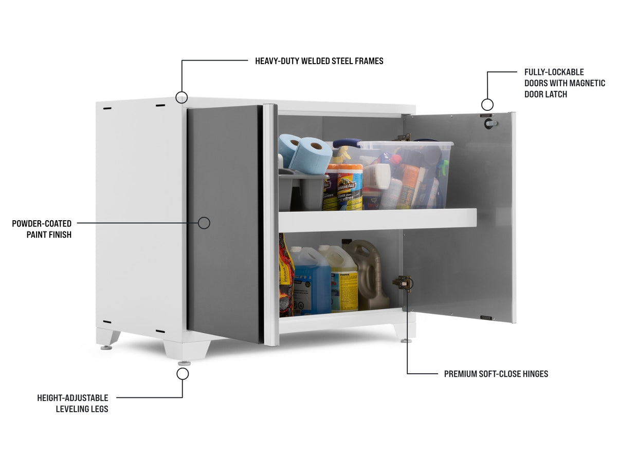 Pro Series 10PC Garage Cabinetry Set · 18-Gauge Steel · Fully-Welded · 192" W X 24" D X 84.75" H