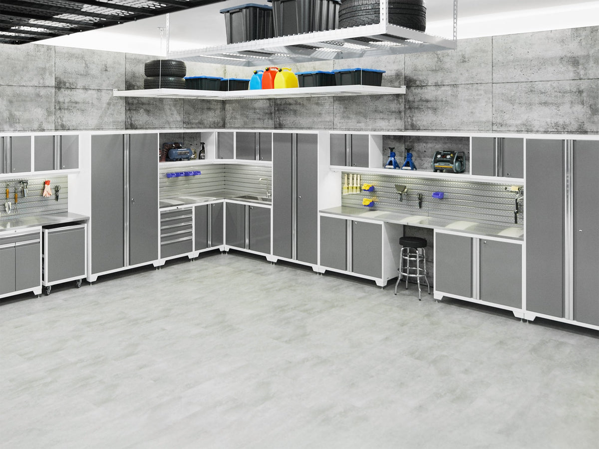Pro Series 10PC Garage Cabinetry Set · 18-Gauge Steel · Fully-Welded · 192" W X 24" D X 84.75" H