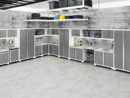 Pro Series 10PC Garage Cabinetry Set · 18-Gauge Steel · Fully-Welded · 192" W X 24" D X 84.75" H