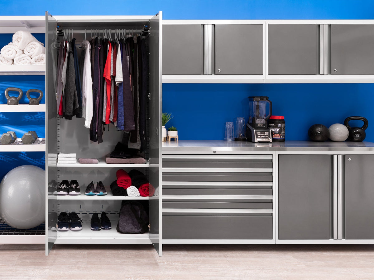 Pro Series 10PC Garage Cabinetry Set · 18-Gauge Steel · Fully-Welded · 192" W X 24" D X 84.75" H