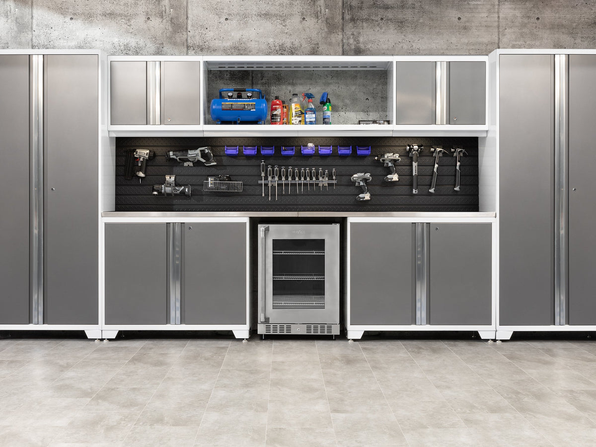 Pro Series 10PC Garage Cabinetry Set · 18-Gauge Steel · Fully-Welded · 192" W X 24" D X 84.75" H