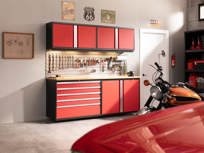 Pro Series 10PC Garage Cabinetry Set · 18-Gauge Steel · Fully-Welded · 192" W X 24" D X 84.75" H