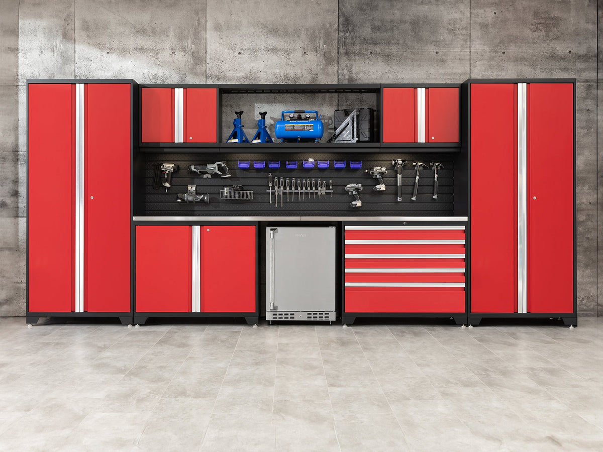 Pro Series 10PC Garage Cabinetry Set · 18-Gauge Steel · Fully-Welded · 192" W X 24" D X 84.75" H
