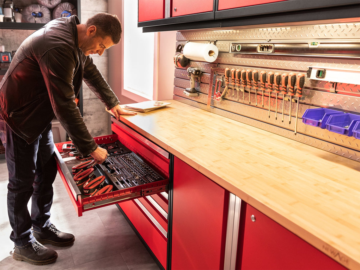 Pro Series 10PC Garage Cabinetry Set · 18-Gauge Steel · Fully-Welded · 192" W X 24" D X 84.75" H