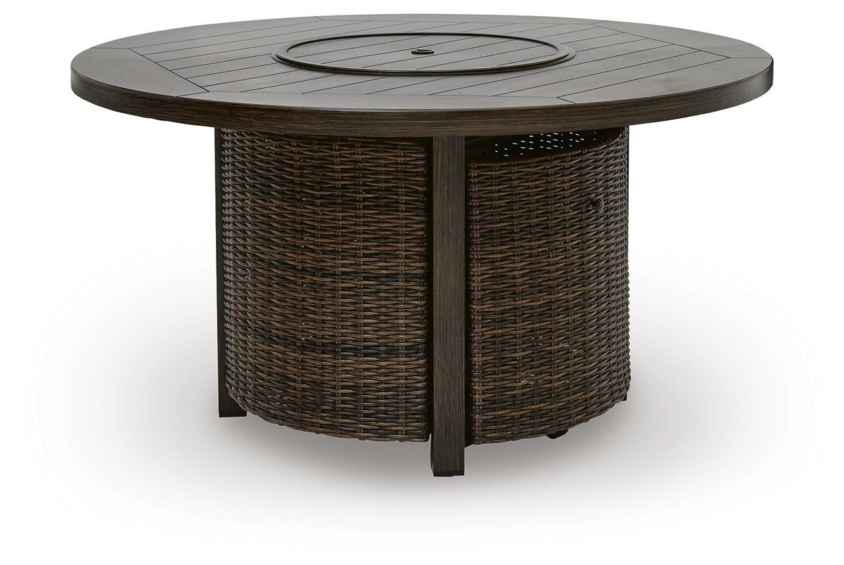 Signature Design by Ashley Monterey Point 48-Inch Round Fire Pit Table