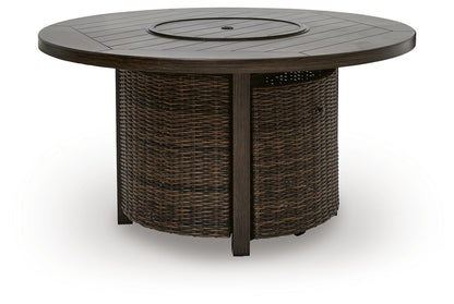 Signature Design by Ashley Monterey Point 48-Inch Round Fire Pit Table