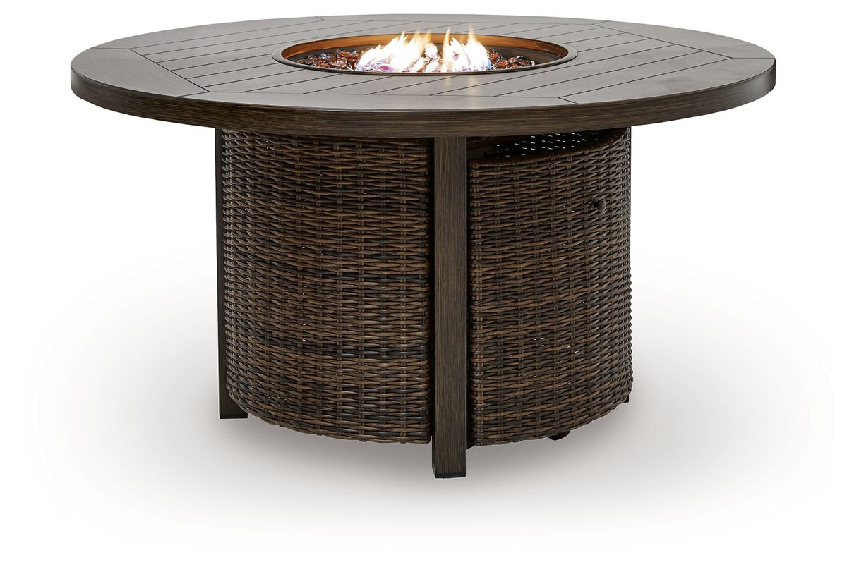 Signature Design by Ashley Monterey Point 48-Inch Round Fire Pit Table