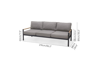 LifestyleGarden Amber Sectional Coffee Set