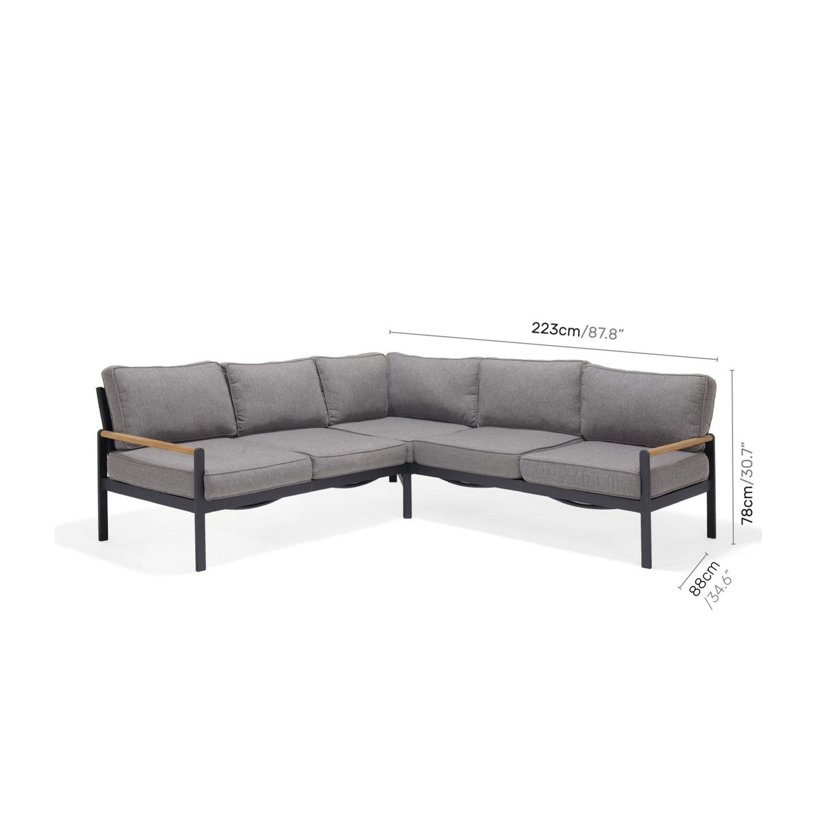 LifestyleGarden Amber Sectional Coffee Set