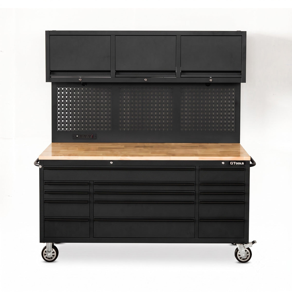 GTools USA Overhead Pro 72-Inch Rolling Tool Chest, 14 Drawers, 79" H × 25" D