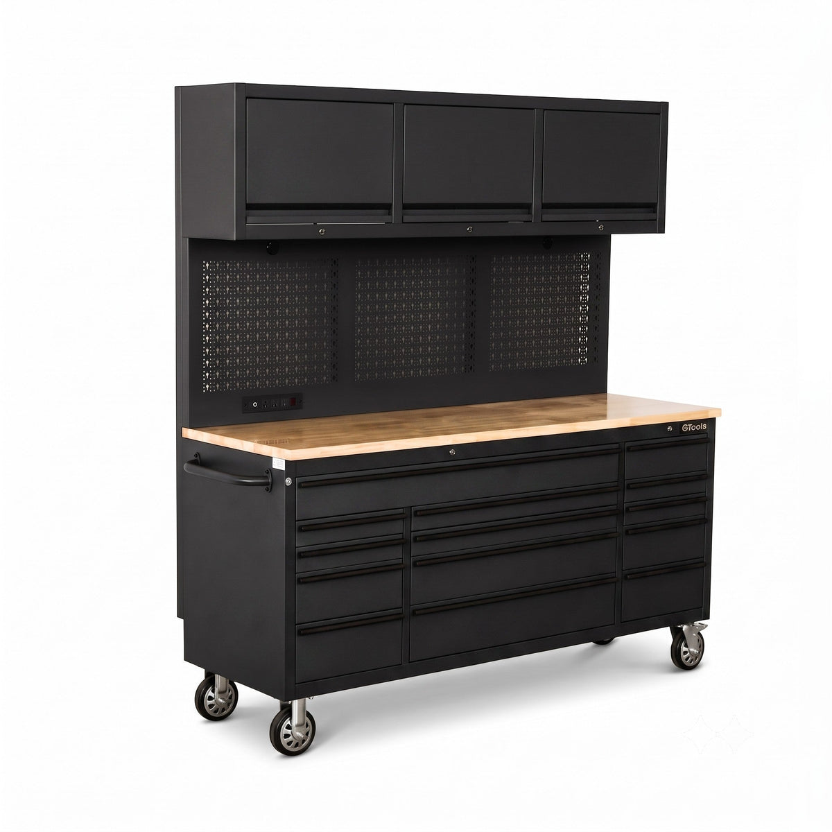 GTools USA Overhead Pro 72-Inch Rolling Tool Chest, 14 Drawers, 79" H × 25" D