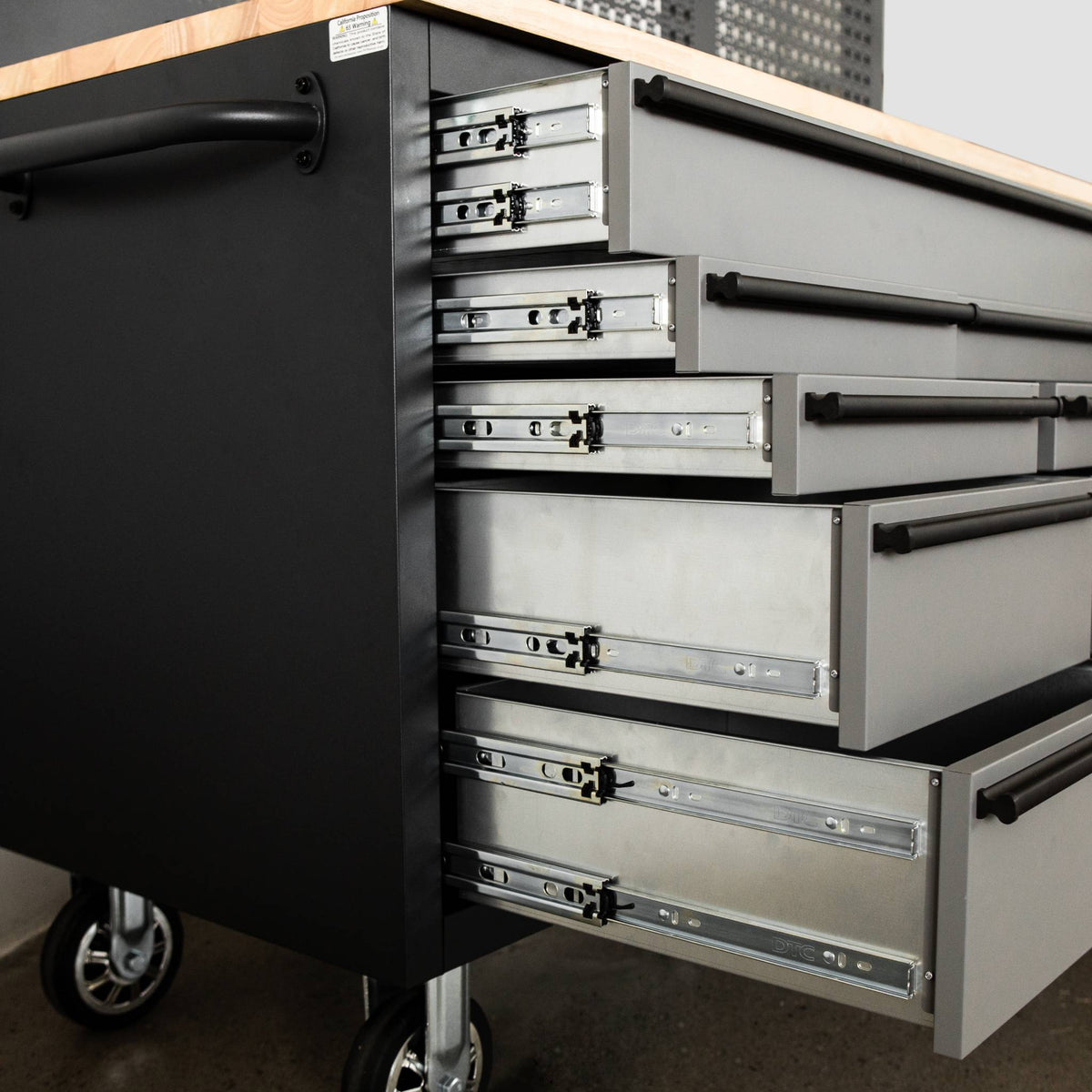 GTools USA Overhead Pro 72-Inch Rolling Tool Chest, 14 Drawers, 79" H × 25" D