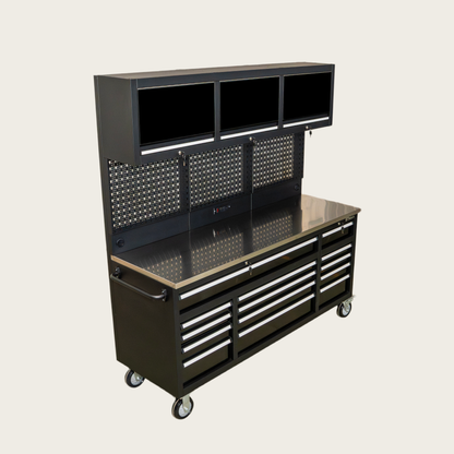 GTools USA Overhead Pro Special Edition 72-Inch Rolling Tool Chest & Workbench