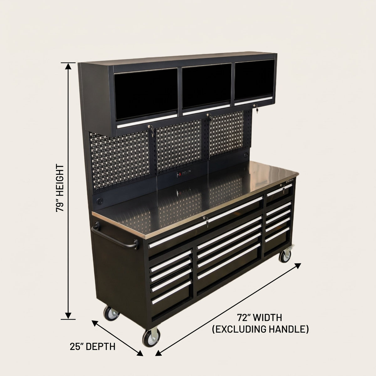 GTools USA Overhead Pro Special Edition 72-Inch Rolling Tool Chest & Workbench