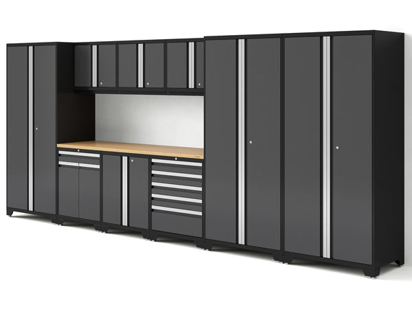 Pro Series 10PC Garage Cabinetry Set · 18-Gauge Steel · Fully-Welded · 192" W X 24" D X 84.75" H