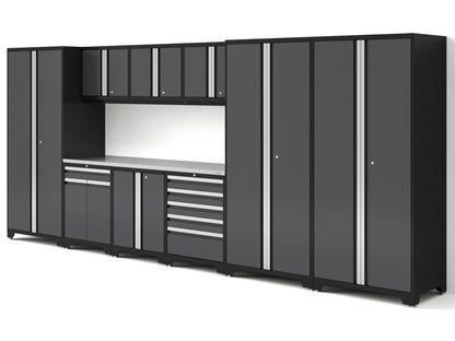 Pro Series 10PC Garage Cabinetry Set · 18-Gauge Steel · Fully-Welded · 192" W X 24" D X 84.75" H