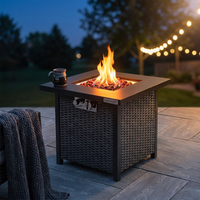 Outdoor Propane Fire Pit Table — Studio Shot
