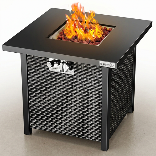 Outdoor Propane Fire Pit Table — Studio Shot