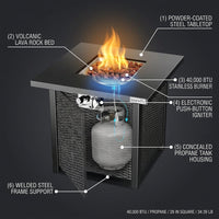 Outdoor Propane Fire Pit Table — How It Works