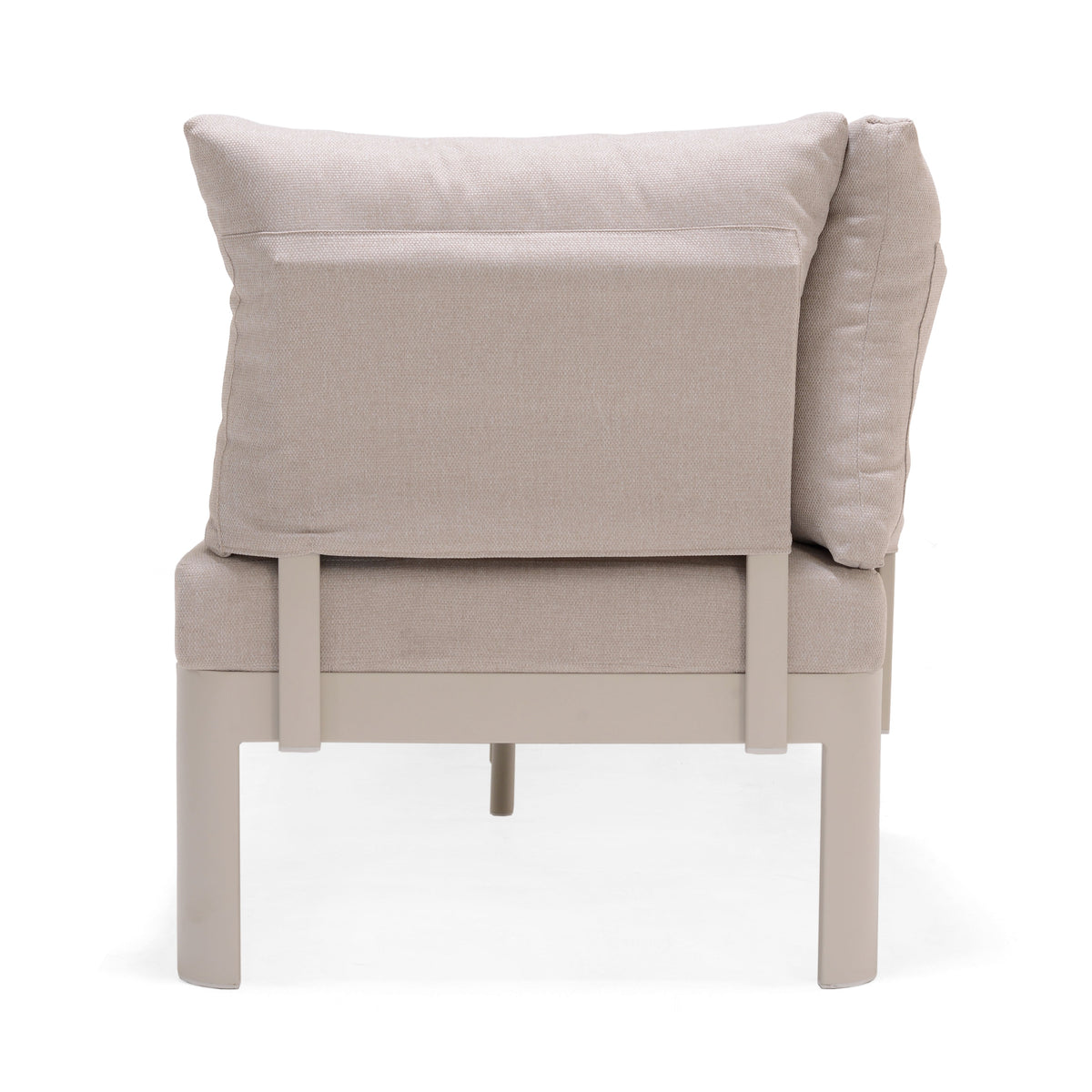 LifestyleGarden Portals Teak and Aluminum Modular Sofa 3pc Set