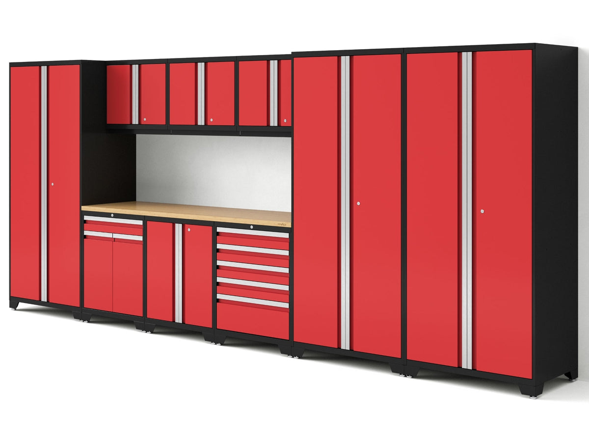 Pro Series 10PC Garage Cabinetry Set · 18-Gauge Steel · Fully-Welded · 192" W X 24" D X 84.75" H