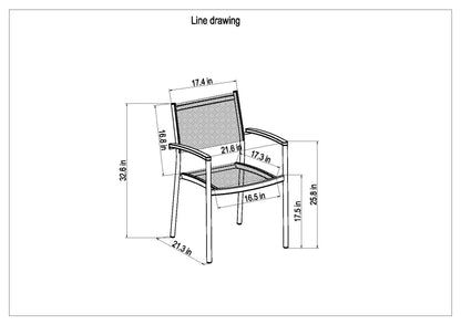 LifestyleGarden Orlando & Vera 5-Piece Outdoor Dining Set