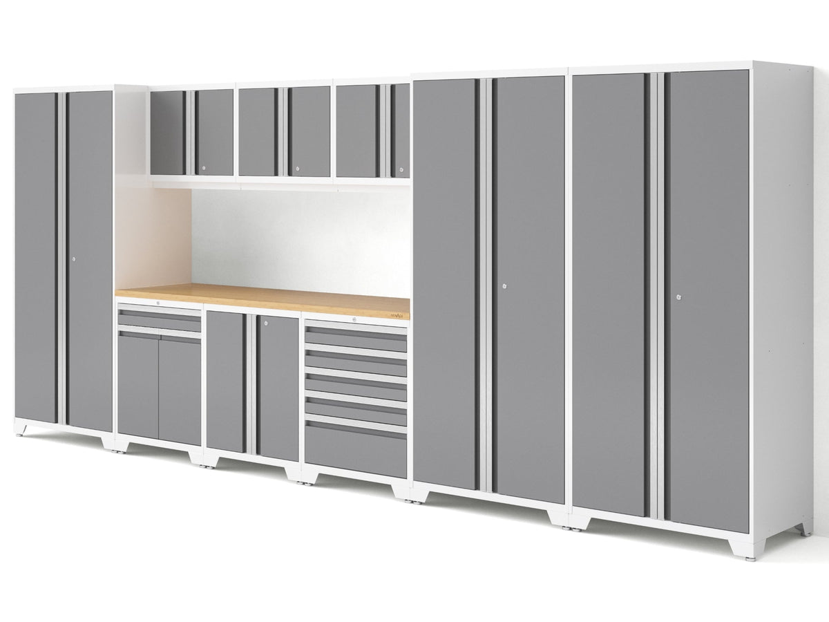 Pro Series 10PC Garage Cabinetry Set · 18-Gauge Steel · Fully-Welded · 192" W X 24" D X 84.75" H