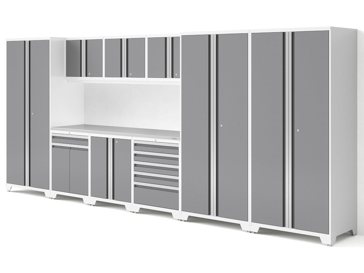 Pro Series 10PC Garage Cabinetry Set · 18-Gauge Steel · Fully-Welded · 192" W X 24" D X 84.75" H