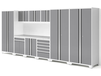 Pro Series 10PC Garage Cabinetry Set · 18-Gauge Steel · Fully-Welded · 192" W X 24" D X 84.75" H