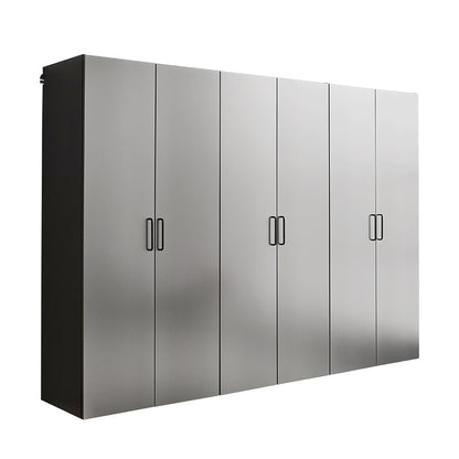 Klair Living Astro Series Garage Cabinet Set, Metallic Gray