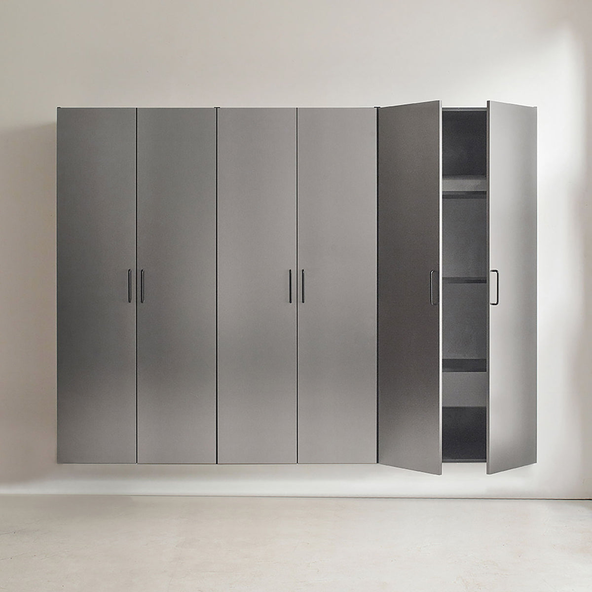 Klair Living Astro Series Garage Cabinet Set, Metallic Gray