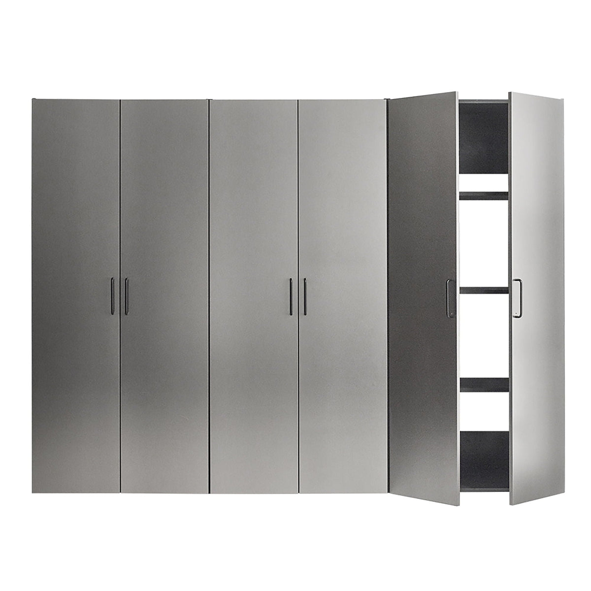 Klair Living Astro Series Garage Cabinet Set, Metallic Gray