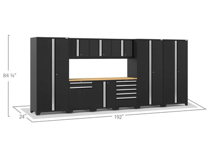 Pro Series 10PC Garage Cabinetry Set · 18-Gauge Steel · Fully-Welded · 192" W X 24" D X 84.75" H